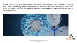 AI & ML in Clinical Trials: An Overview | PPTX