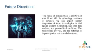 AI & ML in Clinical Trials: An Overview | PPTX