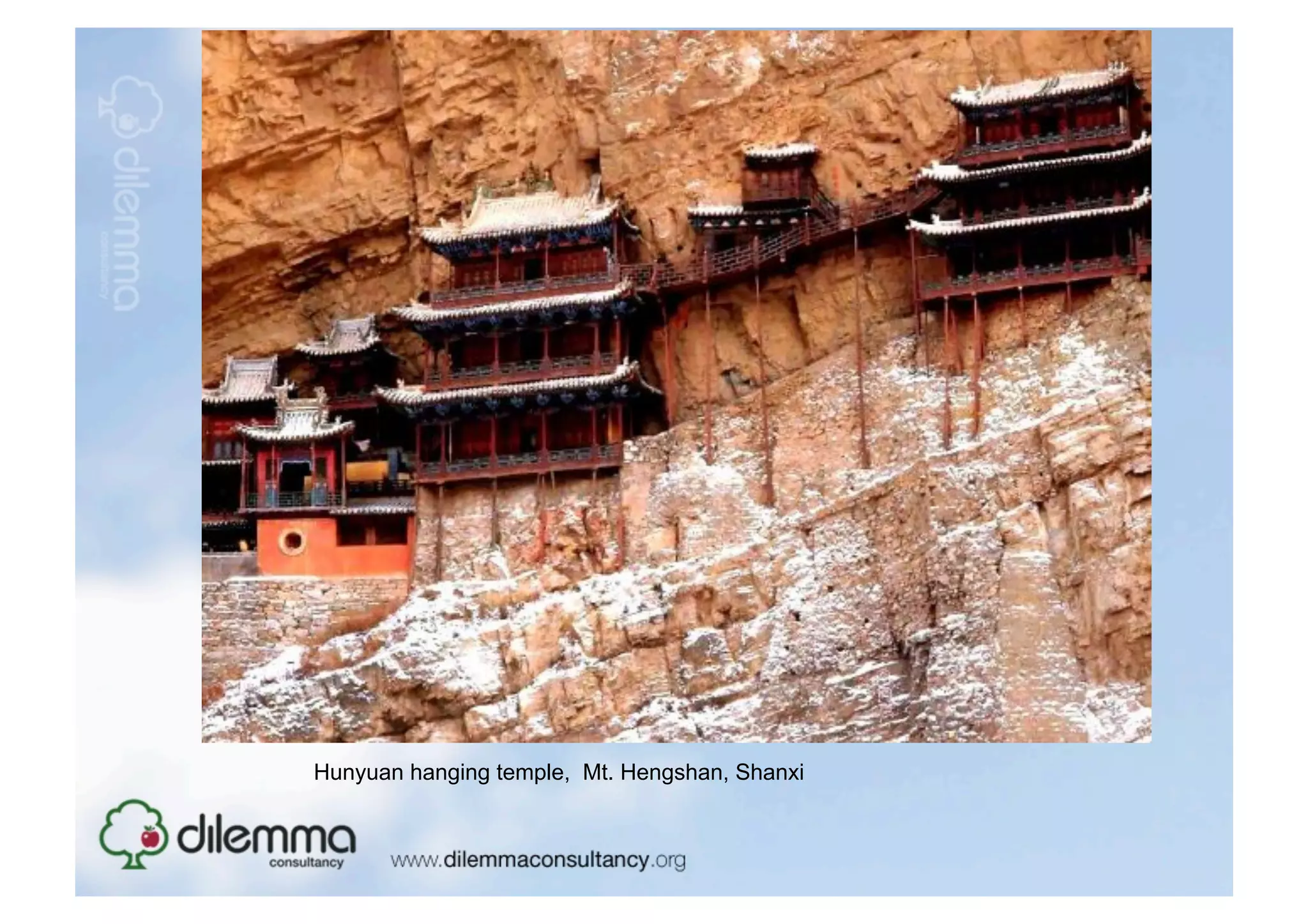 Hunyuan hanging temple, Mt. Hengshan, Shanxi
 