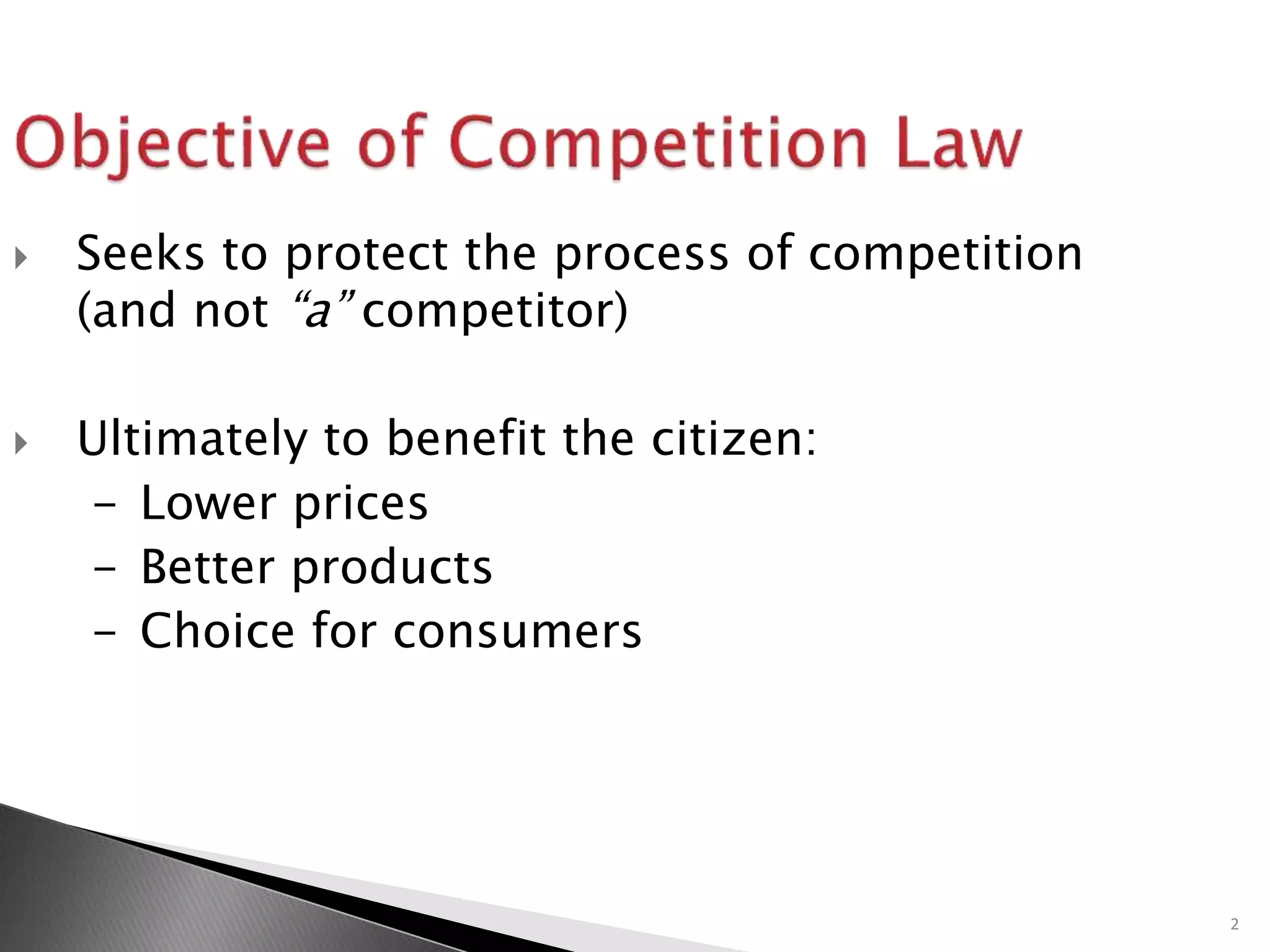 An overview of competition law in Malaysia | PPTX