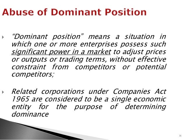 An overview of competition law in Malaysia