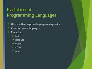 An overview of computers and programming languages | PPT