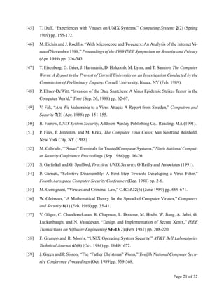 An overview of computer viruses in a research environment | PDF