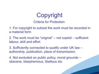 An overview of copyright | PPT
