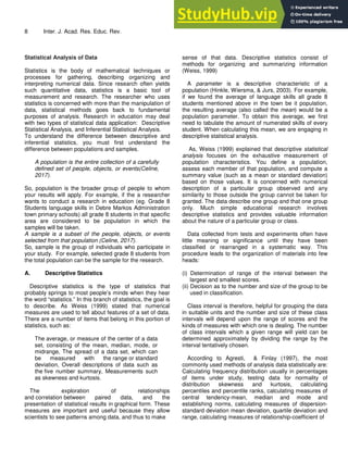 An Overview Of Data Analysis And Interpretations In Research | PDF