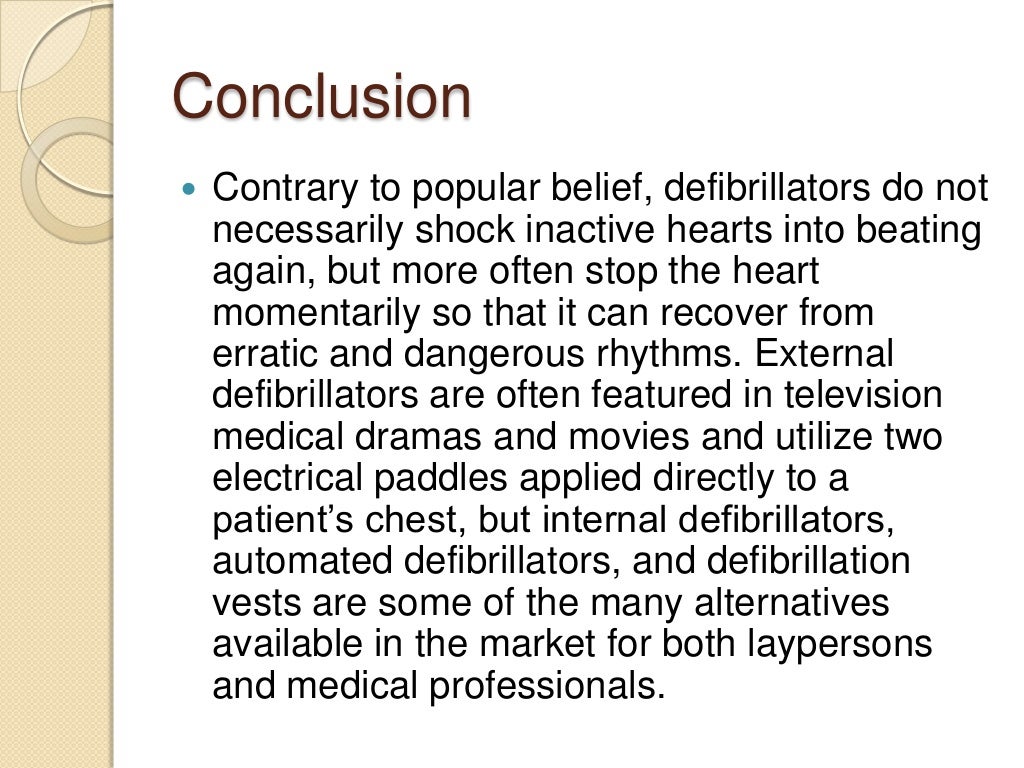 An overview of defibrillators