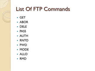 An overview of ftp | PPTX