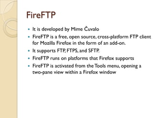 An overview of ftp | PPTX