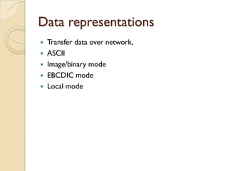 Ascii Mode An overview of ftp | PPTX