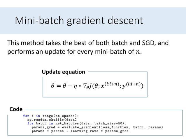 An overview of gradient descent optimization algorithms | PPT