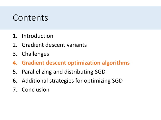 An overview of gradient descent optimization algorithms | PPT