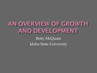 Betty McQuain Idaho State University 