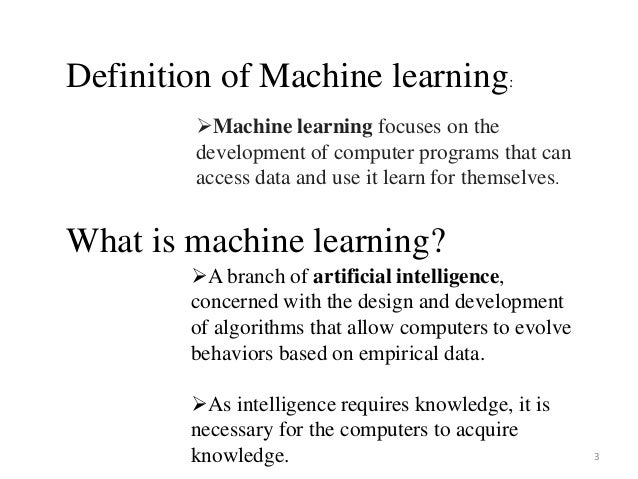 Simple overview of machine learning