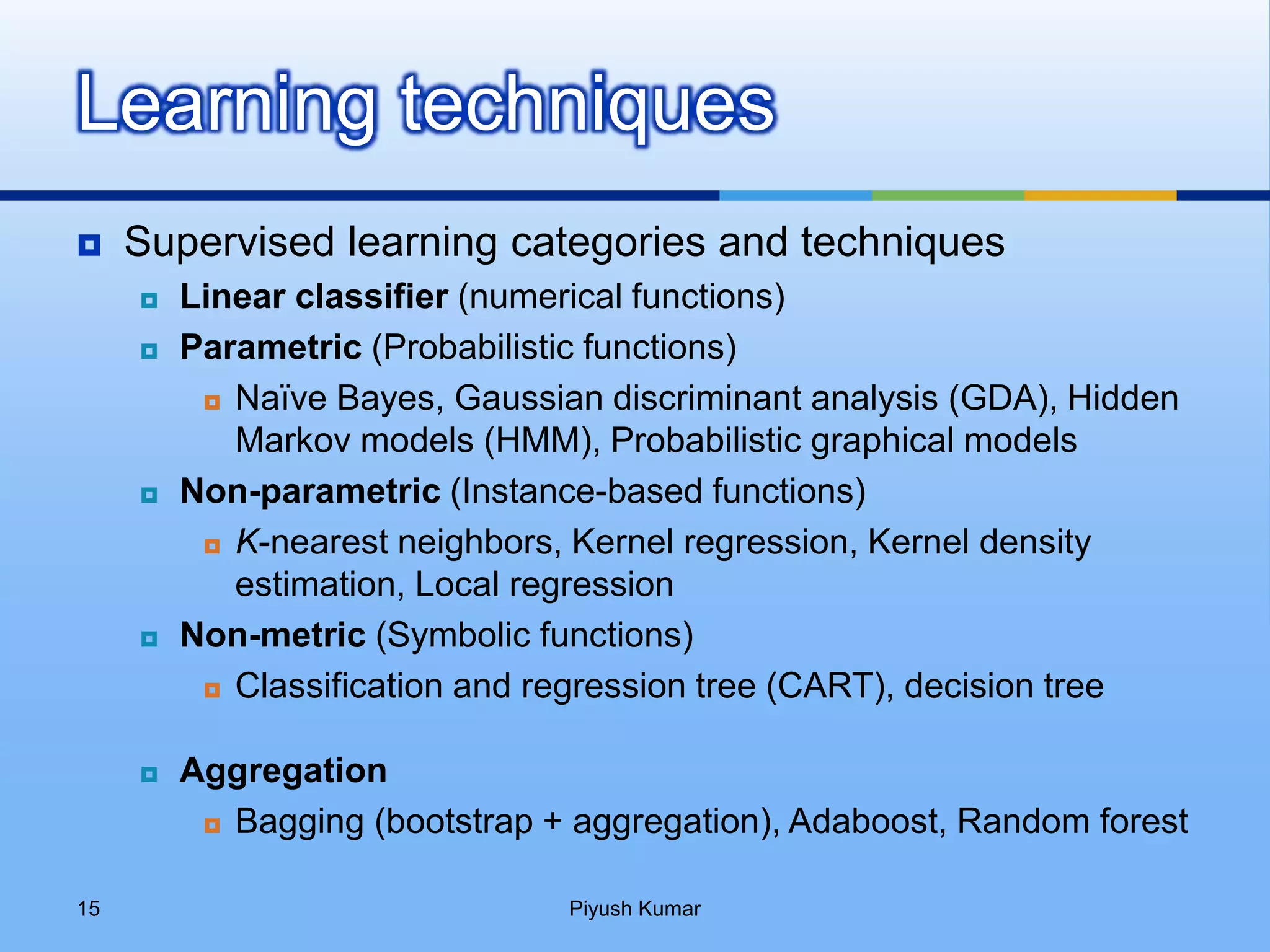 An overview of machine learning | PPT