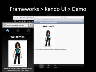 Frameworks > Kendo UI > Demo
 