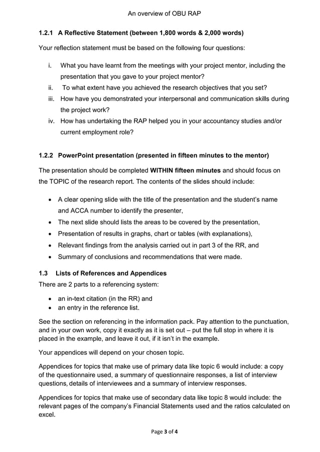 An overview of obu rap | PDF