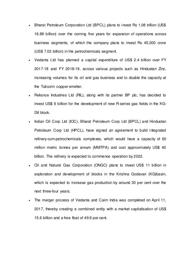 An Overview of Oil And Gas Industry In India