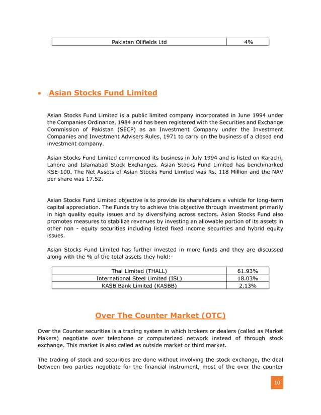 Overview of Karachi Stock Exchange PDF