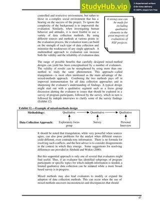 AN OVERVIEW OF QUANTITATIVE AND QUALITATIVE DATA COLLECTION METHODS 5 ...