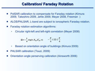 Psalsar Method TU3.L09 - AN OVERVIEW OF RECENT ADVANCES IN POLARIMETRIC SAR ...