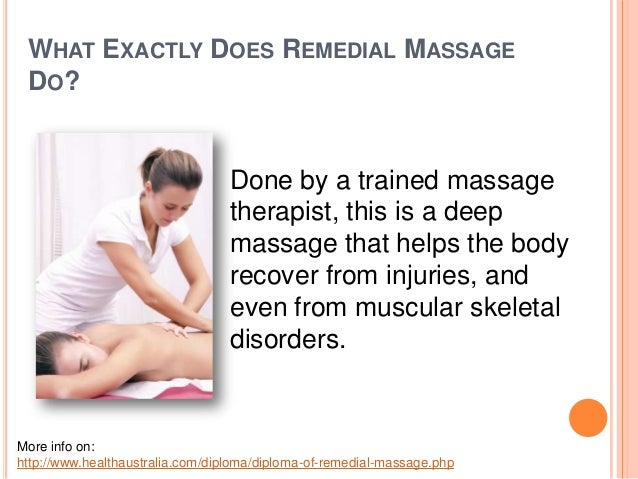 An Overview Of Remedial Massage