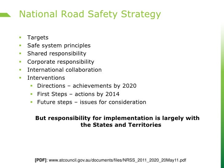 An overview of road safety in victoria james holgate