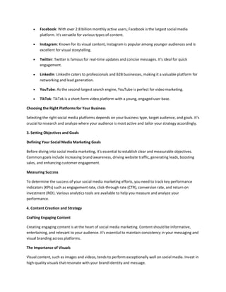 An Overview of Social Media Marketing | PDF