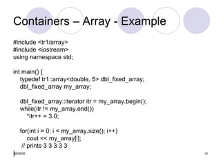 An Overview Of Standard C++Tr1