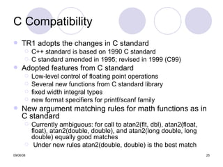 An Overview Of Standard C++Tr1