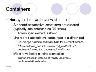 An Overview Of Standard C++Tr1