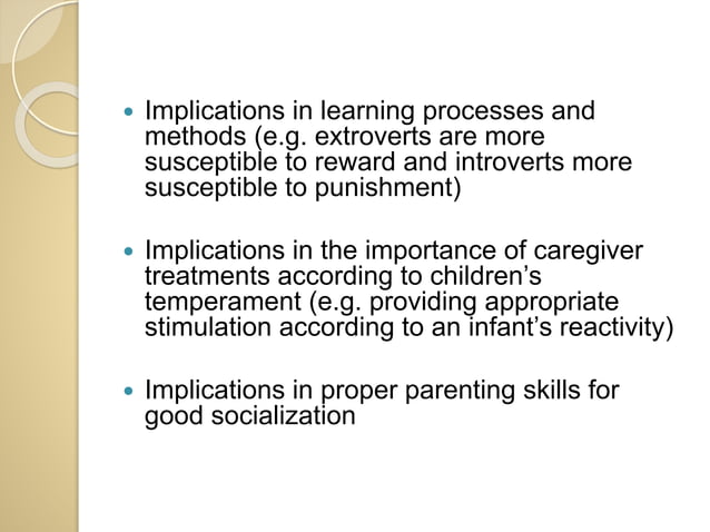 An Overview Of Temperament And Development Pptx