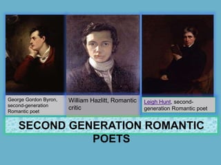 second generation romantic poets
