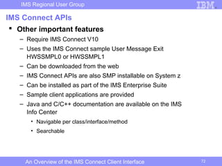 An overview of the ims connect client interface | PPT