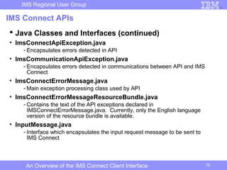 An overview of the ims connect client interface | PPT