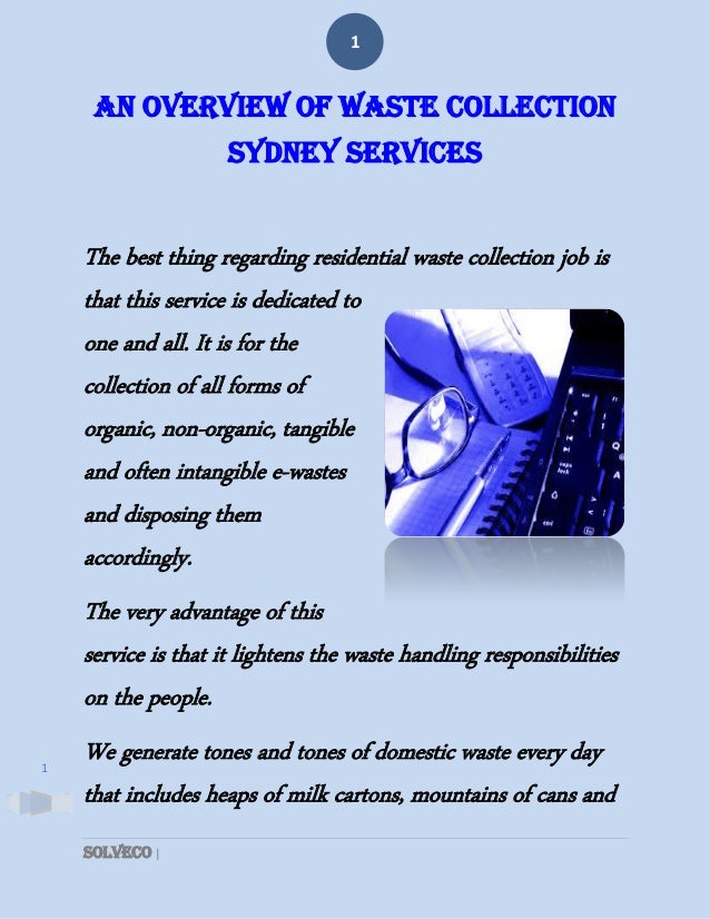 An overview of waste collection sydney services
