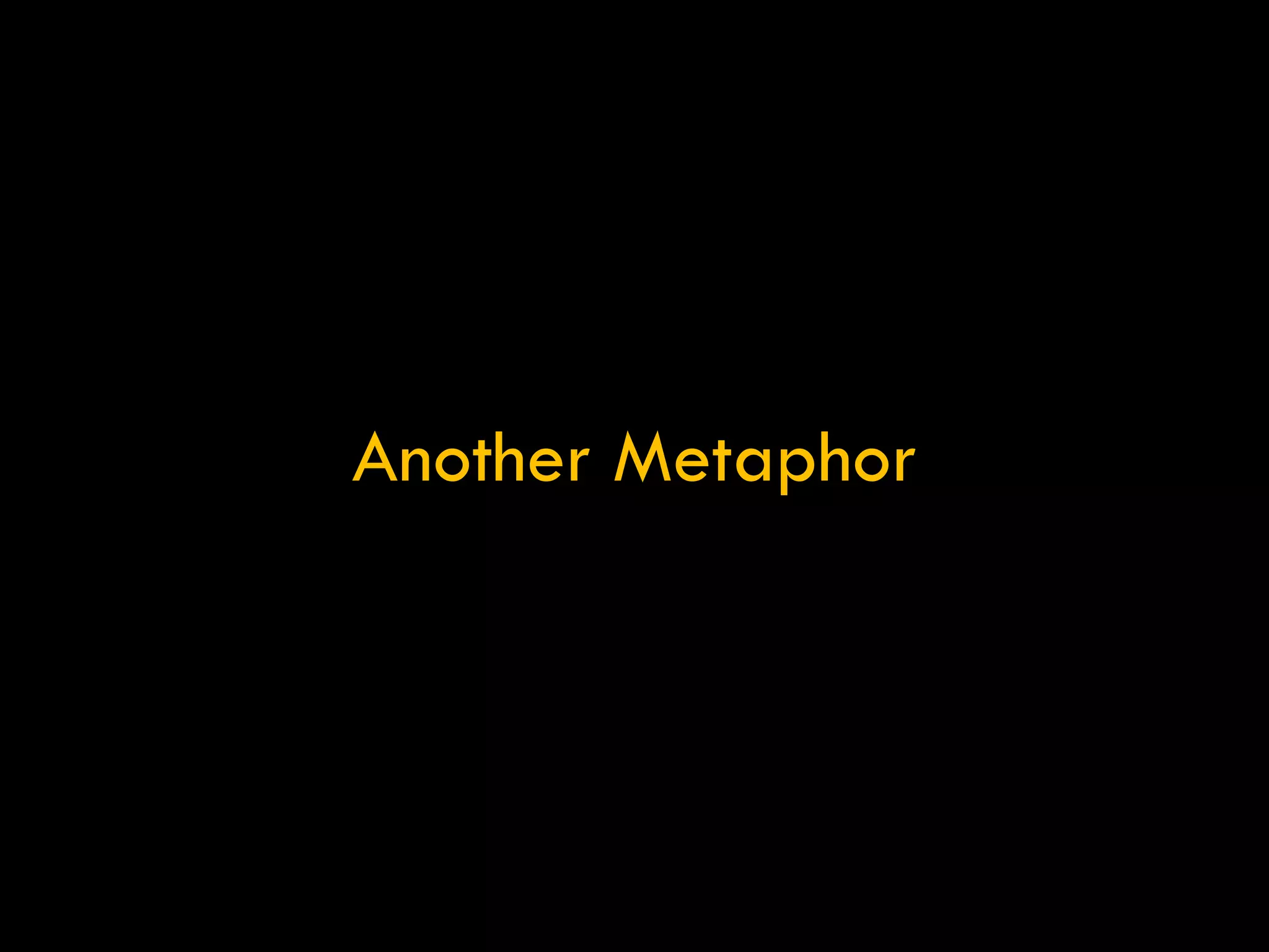 Another Metaphor 
