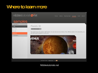 Nibblestutorials.net Where to learn more 