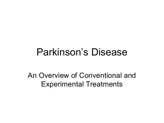 An Overview On Parkinson S Disease