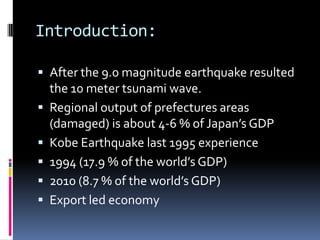 Japans 2025 tohoku earthquake 9 0 magnitude resulted in which of the following