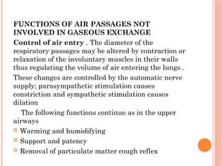 Passage Control ANP - RESPIRATORY SYSTEM - LUNGS TRACHEA | PPTX