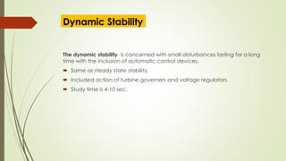 An presentation on power system stability | PDF