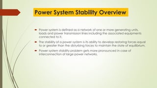 An presentation on power system stability | PDF