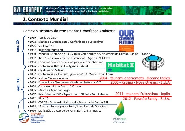2017 Mudanças Climáticas e Desastres Naturais em Santa 