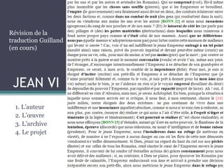JEAN VI
1. L’auteur
2. L’œuvre
3. L’archive
4. Le projet
Révision de la
traduction Guilland
(en cours)
 
