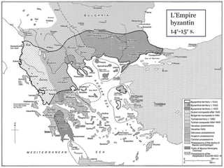 JEAN VI CANTACUZÈNE
1. L’auteur
Parisinus graecus 1242
(BnF, Paris)
L’Empire
byzantin
14e
-15e
s.
 