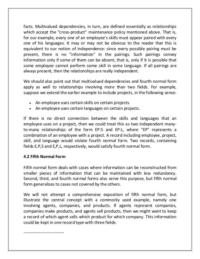 ans mi0034 database management system sda 2012 ii the normal form which deals with multivalued dependencies is called