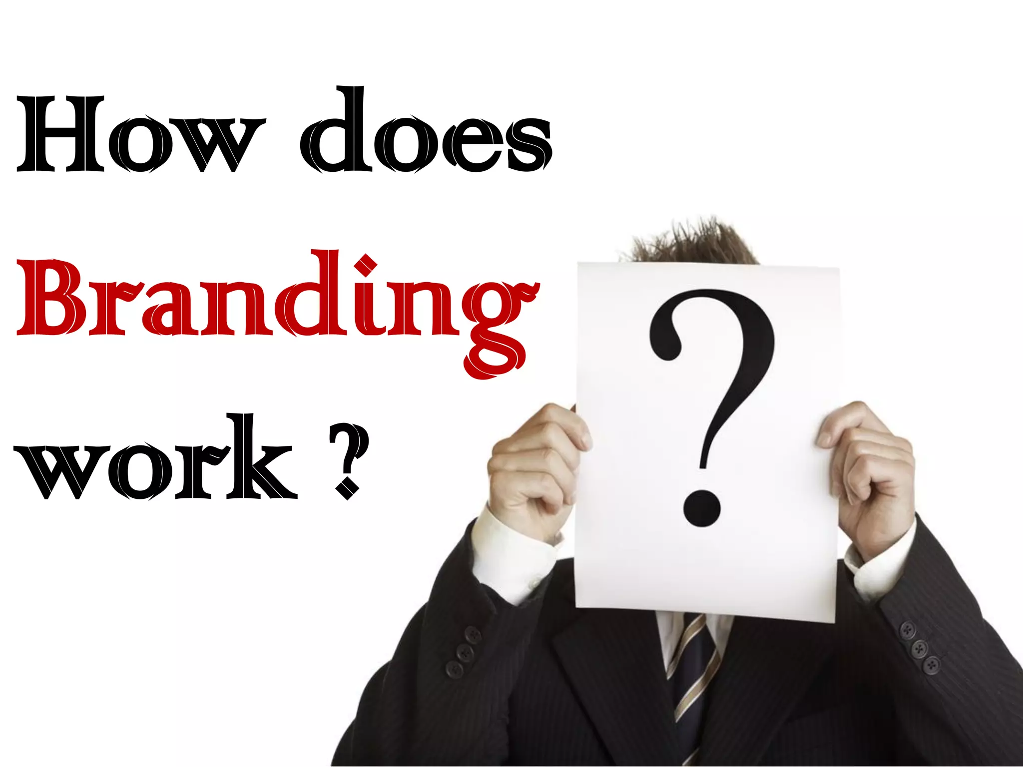 How does
Branding
work ?