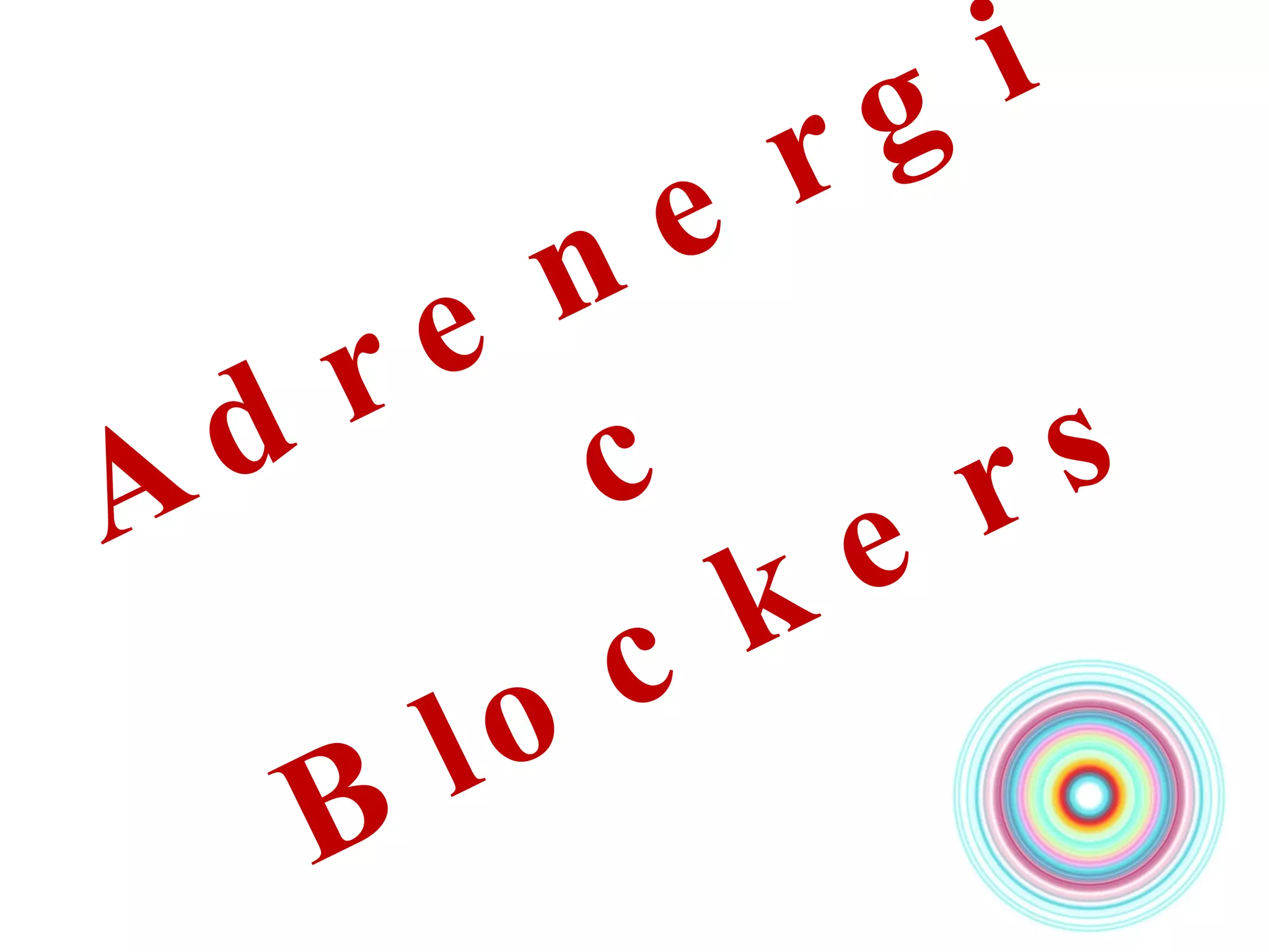 Adrenergic Blockers 