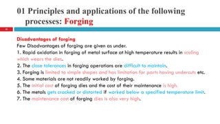 Forging Principles Manufacturing Processes | PDF