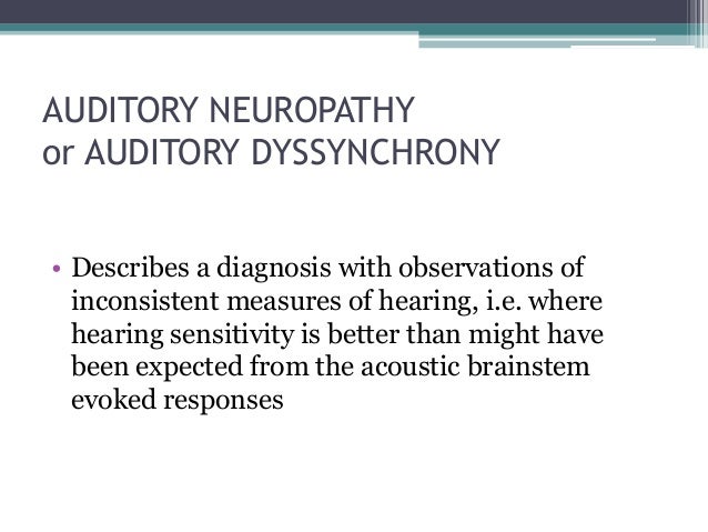 auditory neuropathy spectrum disorder in adults auditory neuropathy spectrum disorder in adults